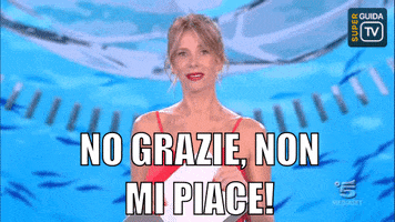 non mi piace alessia marcuzzi GIF by SuperGuidaTv