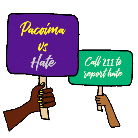 Speak Out Los Angeles Sticker by LA vs. Hate