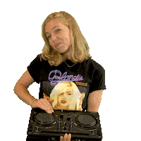 Blauw-Gras dance music party dj Sticker