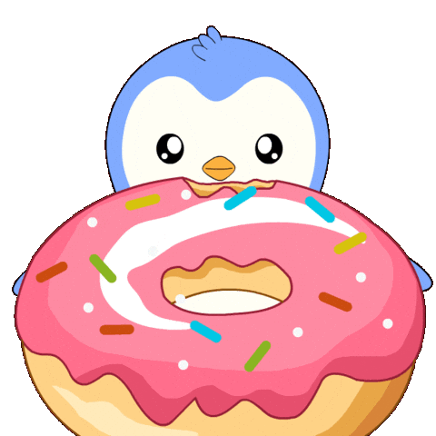 Hungry Penguin Sticker by Pudgy Penguins