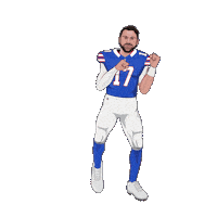Buffalo Bills Dance Sticker by SportsManias