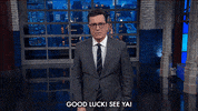 Stephen Colbert Middle Finger GIF by The Late Show With Stephen Colbert