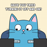 Troubleshooting Blue Cat GIF