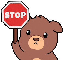 Stop No Sticker by BEARISH