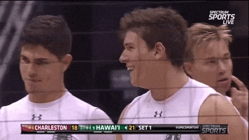 Usa Volleyball Smile GIF by Hawaii Athletics