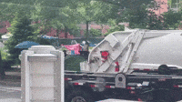 Tents From George Washington University Encampment Tossed Into Garbage Truck