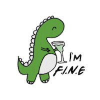 Friends Dinosaur Sticker