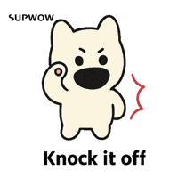 Knock It Off Dog GIF by SUPWOW