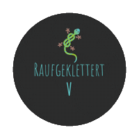 raufgeklettert lead raufgeklettert kletterschule kletterkurs Sticker