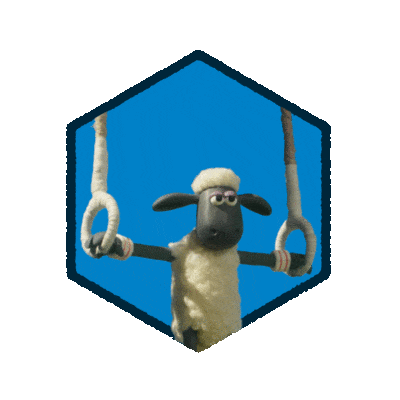 Shaun The Sheep Spin Sticker by Aardman Animations