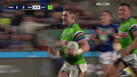 Try Nrl GIF by Canberra Raiders
