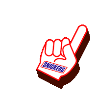 chocolate foam finger Sticker by Snickers