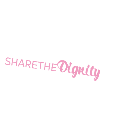 ShareTheDignity giphyupload charity period periods Sticker