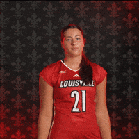 Volleyball Go Cards GIF by Louisville Cardinals