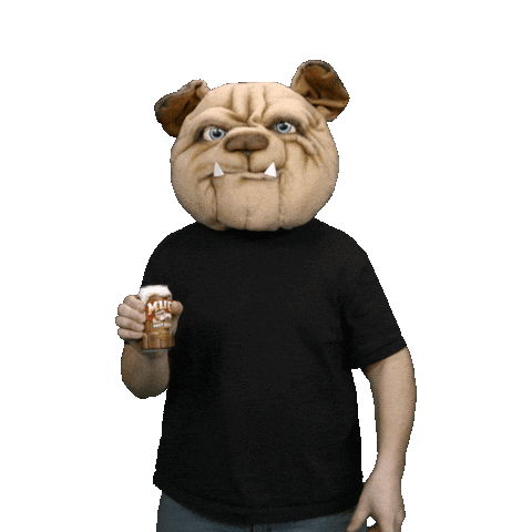 Bull Dog Sticker by MUG ROOT BEER