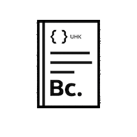 Bachelor Bc Sticker by University of Hradec Kralove