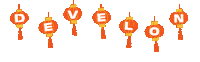 New Year Orange Sticker by DevelonAsia