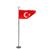 Turkish Flag Star Sticker by abdurrahmanuzun