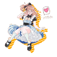 Art Orange Sticker