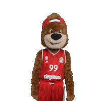 Mascot Cheering Sticker by FC Bayern Basketball