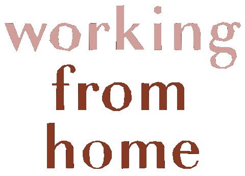 Working Work From Home Sticker by Louisa Taylor Studio