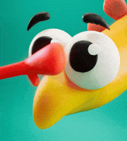 Big Eyes 3D GIF by Claynosaurz