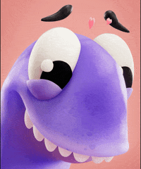 3D Love GIF by Claynosaurz