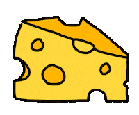 Cheese Hole Sticker by zuggamasta