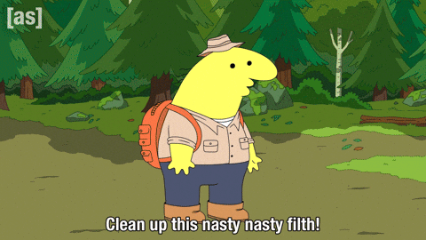Clean Up Charlie GIF by Adult Swim