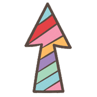 Rainbow Swipe Sticker by Polka Dot Wedding