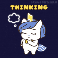 Contemplating Question Mark GIF by Brave Unicorn