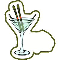 Apres Apresski Aspen Martini Vodka Vodkamartini Aspenapresski Aspenvodka Sticker by Flecha Azul Tequila