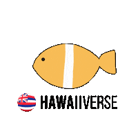 Fish Bubbles Sticker by Hawaiiverse