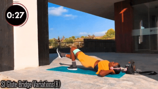BamBamDoubleBB giphyupload single glute bridge variations GIF