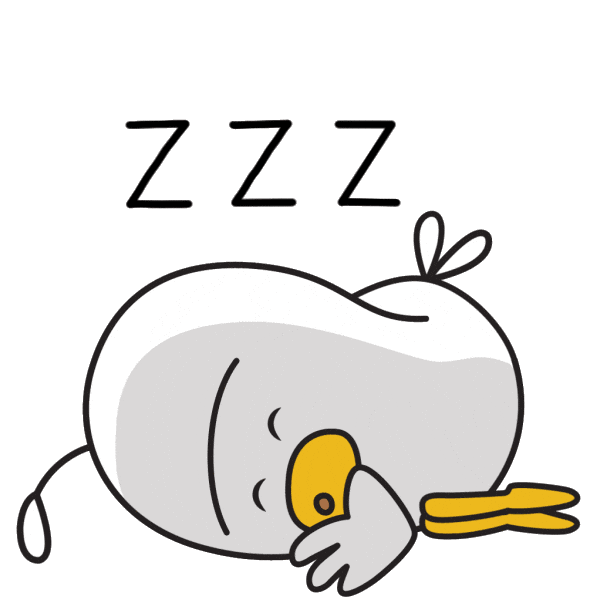 Tired Good Night Sticker by Holler Studios