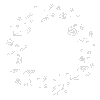 doodles mot Sticker