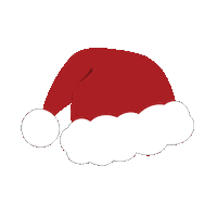 Santa Hat Christmas Sticker by Erstwilder