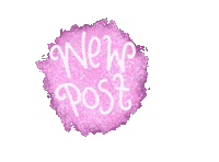 Pink New Post Sticker