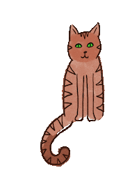 Melmade love cat kiss hearts Sticker