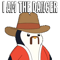 Watch Out Penguin Sticker by Pudgy Penguins