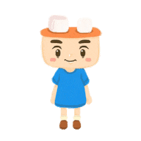 Misotofu girl blink shy miso Sticker
