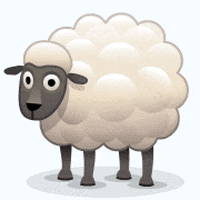 sheep pooping GIF