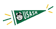 College Flag Sticker by USask