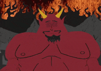 scared satan GIF by South Park 