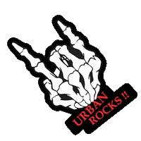 Skull And Bones Sticker by Urban Helmets USA