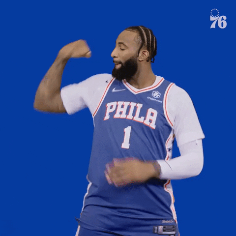 Andre Drummond Sport GIF by Philadelphia 76ers