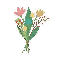 Flowers Doodle Sticker