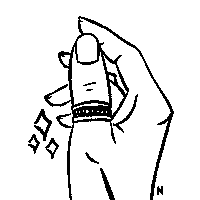 Gold Ring Sticker by Hannah Naomi Jewelry