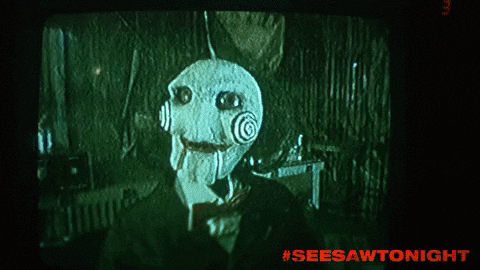 Horror Film Halloween GIF by Saw - 10th Anniversary Re-Release Event