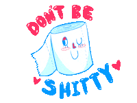 Toilet Paper Sticker by SlugBugg